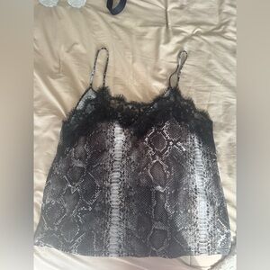 Zara animal print tank top